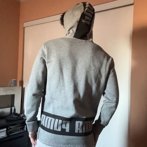 men’s small grey puma hoodie - Picture 4 of 4